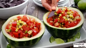 سلطة البطيخ والذرة